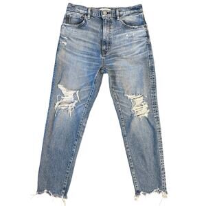 Moussy Vintage Jeans Carter Friend Distressed Japanese Denim Women's Size 26